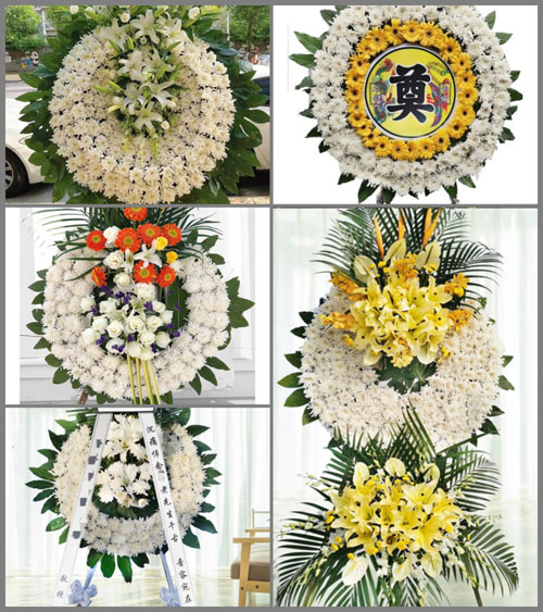 湖南邵阳洞口县竹市镇梓木村花圈速递